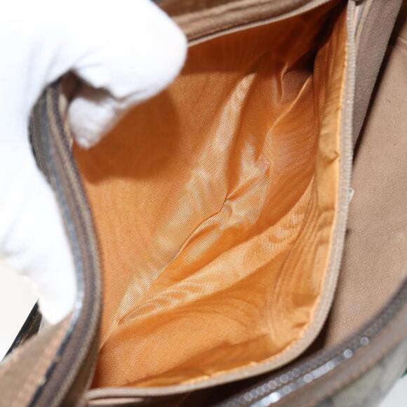 GUCCI GG Supreme Web Sherry Line Bag PVC Beige Gold 89 02 017 Auth 143775 - Picture 11 of 16